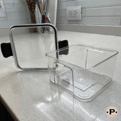 Imagen de Frasco acrílico negro 460ml hermético
