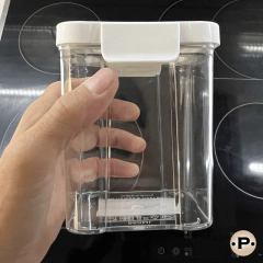 Frasco acrílico blanco 950ml hermético - comprar online