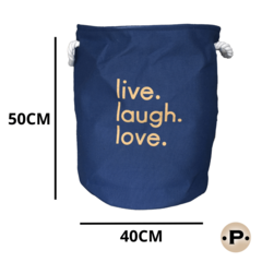 Canasto ropa Live Azul - comprar online
