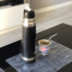 Termo Lumilagro acero inoxidable 1L Negro - comprar online