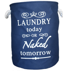 Canasto ropa Laundry Azul