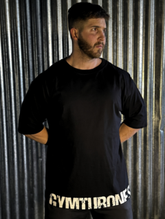 REMERA OVERSIZE BLACK MONDO - GYMTURONES