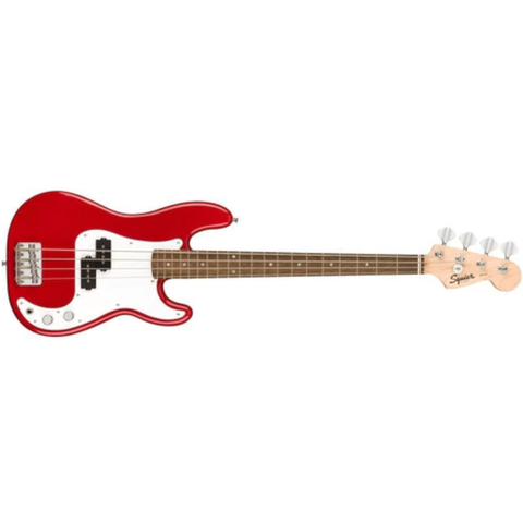 Bajo Squier Mini Precision Escala Corta Rojo Infantil - comprar online