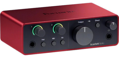Focusrite Scarlett Solo 4ta Gen Interfaz De Audio Usb C