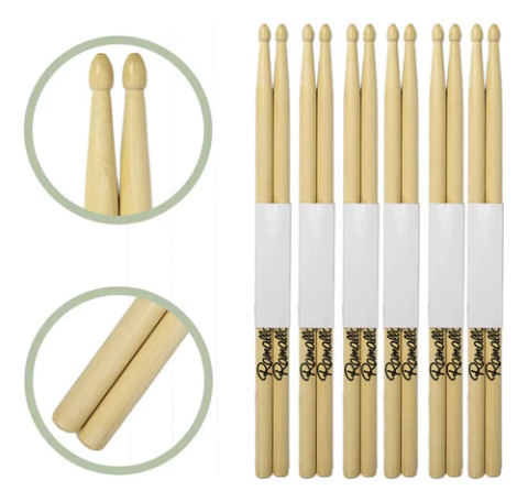 Pack De 6 Pares De Palillos Ramallo Guatambu 5a Para Bateria