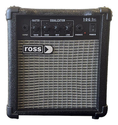 Amplificador Ross G10 Combo Transistor 10w Negro Y Amarillo 220v