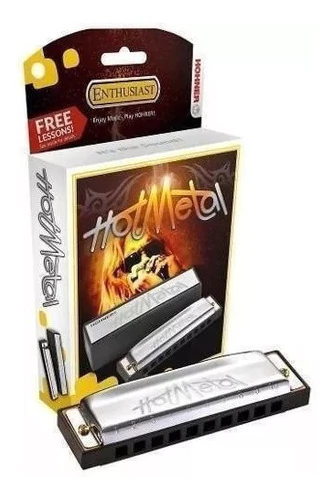 Armonica Hohner Hot Metal Diatònica 20 Voces En Sol - G