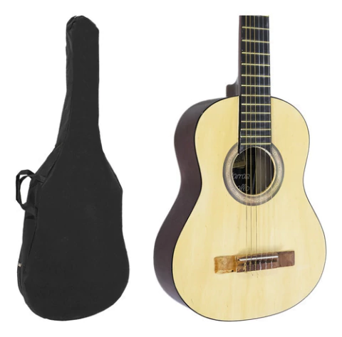 Guitarra Criolla Clásica De Estudio Mediana 3/4 + Funda