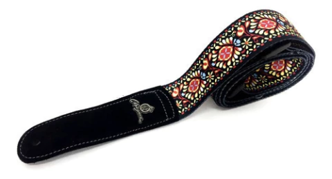 Correa Magma De Guitarra / Red Woodstock - Sms01rw