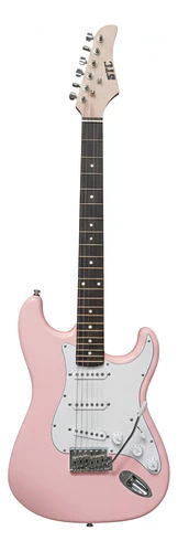 Guitarra Eléctrica STC Stratocaster Rosa