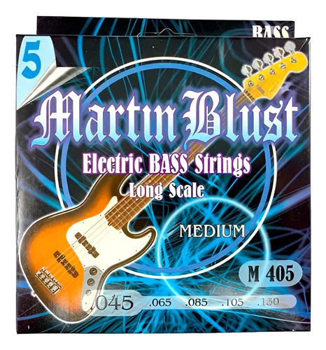 Encordado De Bajo 5 Cuerdas Martin Blust M405