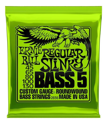 Encordado De Bajo De 5 Cuerdas Ernie Ball 045 130