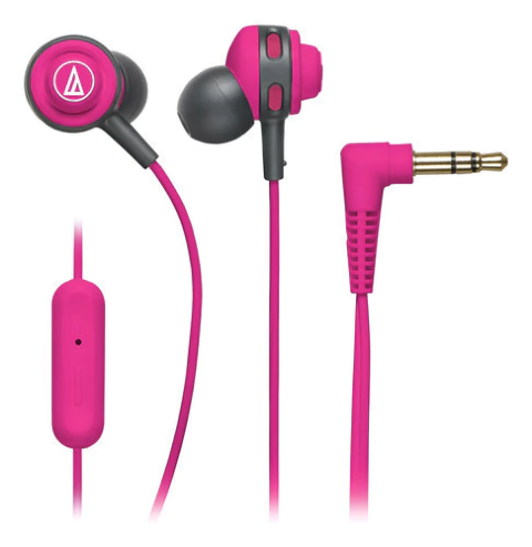 Auriculares Audio Technica Sonic Sports Cor150is Rosados