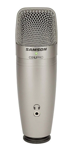 Micrófono Samson C01u Pro Supercardioide Plateado