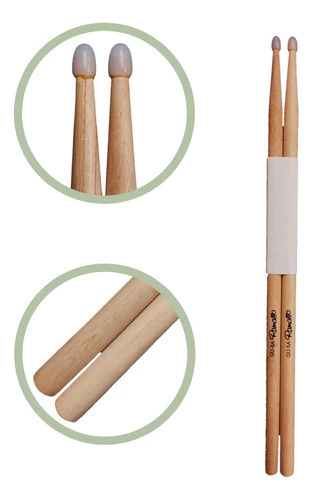 Palillos Para Bateria Ramallo 5a Punta Nylon De Guatambu