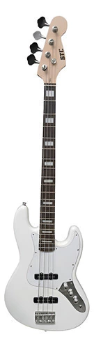 Bajo Eléctrico STC Jazz Bass Blanco