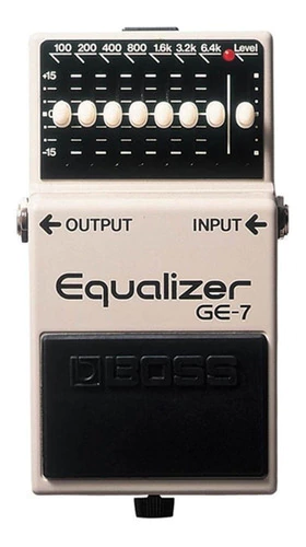 Pedal De Efecto Boss Graphic Equalizer Ge-7 Gris