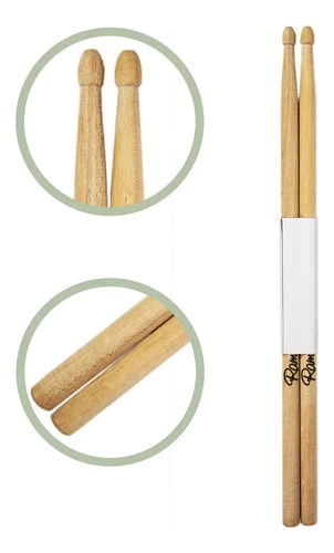 Palillos Baqueta Ramallo Hickory 5a De Paraiso Para Bateria