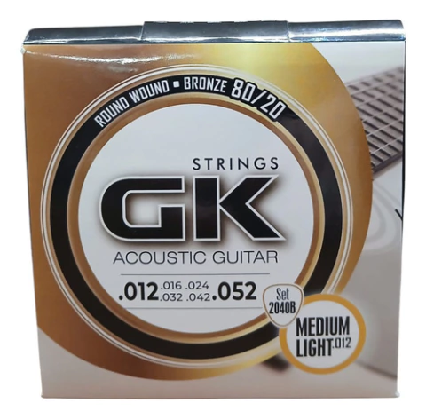 Gk .012 Guitarra Acústica 2030b Encordado Bronze 80/20