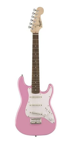 Guitarra Eléctrica Mini Squier Stratocaster V2 Rosa