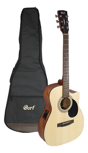 Guitarra Electroacustica Cort Af 515 Con Funda