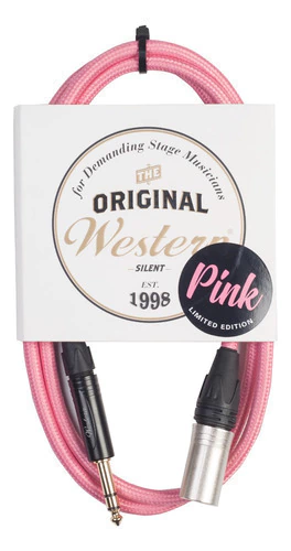 Cable Xlr Macho A Plug 6.5 Estereo 1.5m Rosa Monitores