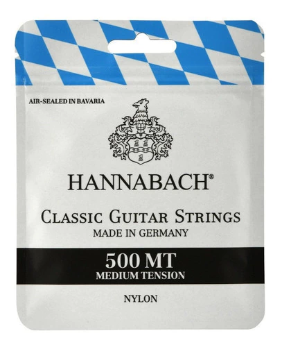 Encordado Guitarra Clásica Hannabach 500mt Tensión Media