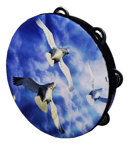 Pandereta Lc Latin Custom Lc25r Paloma 8 Sonajas