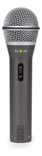 Micrófono Usb Samson Q2u Dinámico + Accesorios