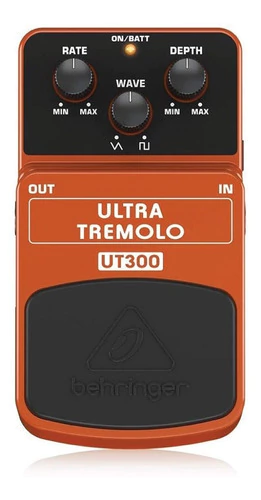 Pedal De Guitarra Behringer Ut300 Ultra Tremolo Color Naranja Claro