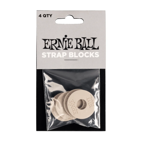 STRAP BLOCKS PACK X 4 ERNIE BALL P56025 GRAY - comprar online