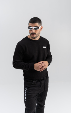 CASACO LA•MAFIA TRICOT PRETO