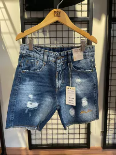 Bermuda Titular Jeans Kids - Escrita Dourada