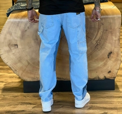 CALÇA JEANS OVER CITY DENIM AZUL CLARA na internet