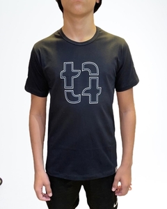 Camiseta Preta Titular Jeans Kids TT Frente e Manga - COLEÇÃO I LOVE