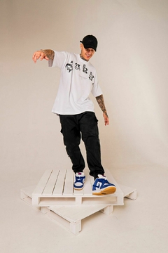 Camiseta Oversized Nakyk Bold Branca