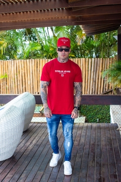 Camiseta Titular Jeans Vermelha - Golden Goal - comprar online