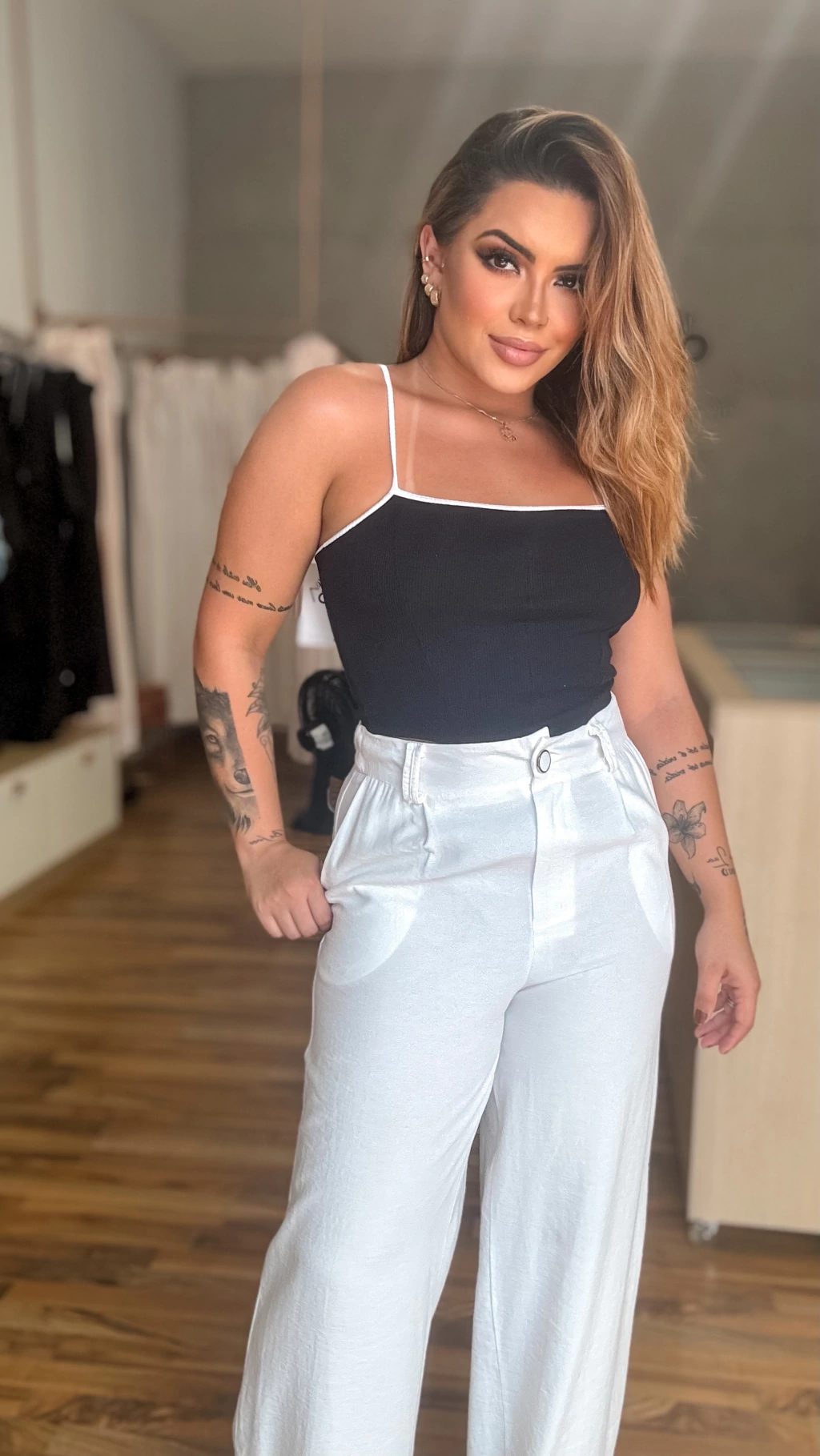 CROPPED BICOLOR