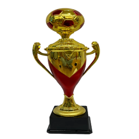 Trofeo balón futbol dorado 46cm