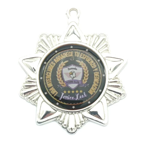 Medalla de premiación star plata - comprar online