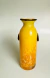 2303 VASO DECORATIVO EM DESIGN FORMATO ÂNFORA CRISDTAL MURANO AMARELO laterias preto - comprar online