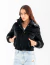 CAMPERA PUFFER METALIZADA CON PIEL YD