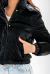 CAMPERA PUFFER METALIZADA CON PIEL YD - Murban Deportes