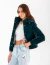 CAMPERA PUFFER METALIZADA CON PIEL YD