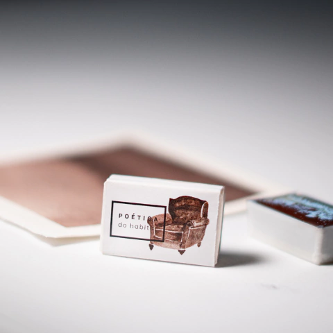 Aquarela Marrom Tolentino - Poética do Habitar - comprar online