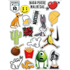 STICKERS WATERPROOF X20 - TRANQUI