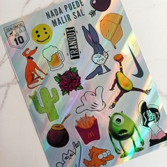 STICKERS HOLOGRAFICOS X20 - TRANQUI