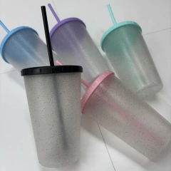 VASO PLASTICO GLITTER - PERSONALIZADO MINIMO 15 UNIDADES en internet