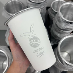 Imagen de VASO ALUMINIO BLANCO - 1 LITRO