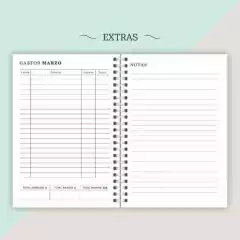 AGENDA SEMANAL 2024 - FLORAL NUMBER - tienda online